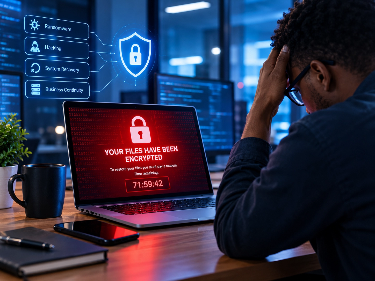 Ransomware and hacking coverage